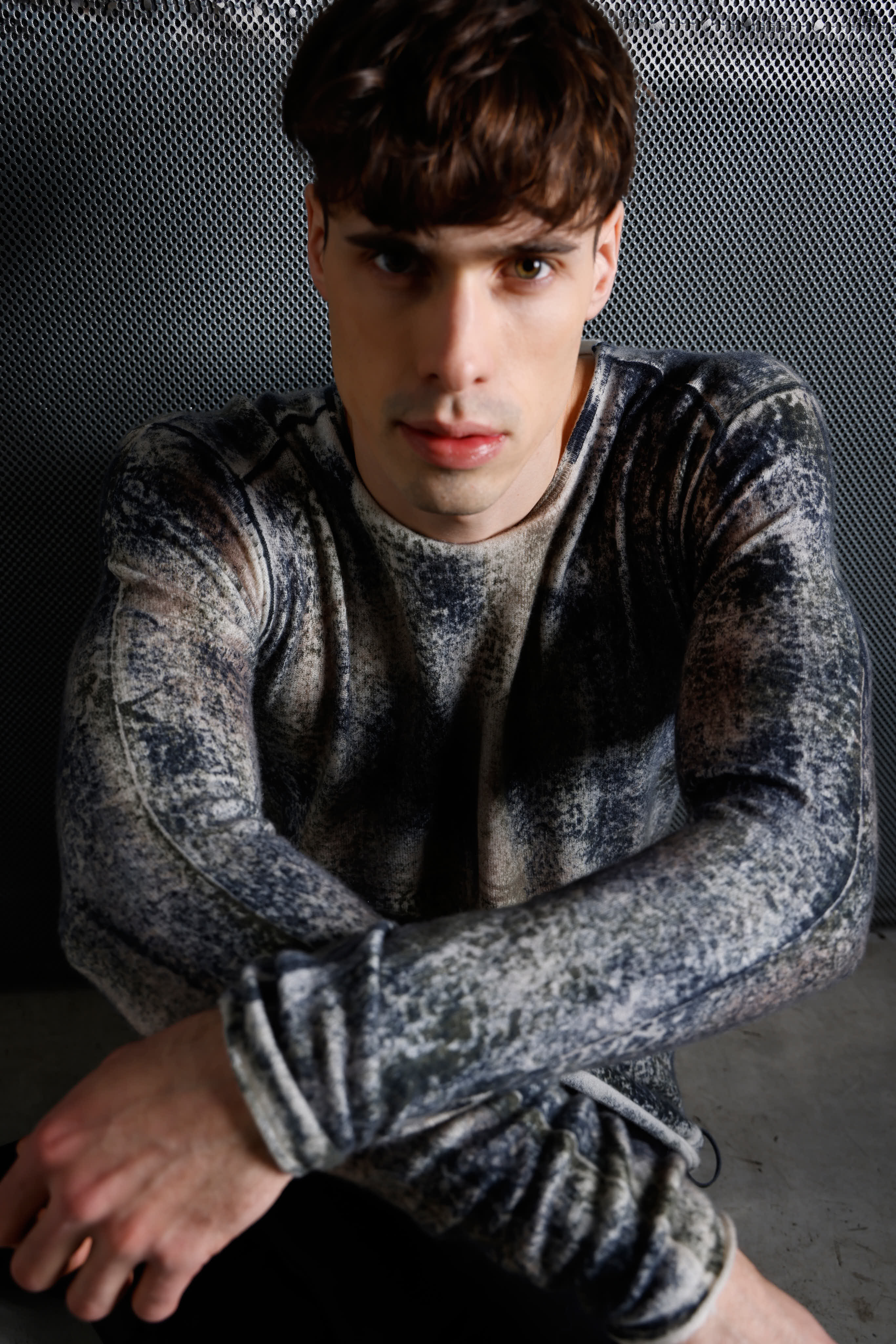 Man cashmere sweater MKN031 SHADED 3