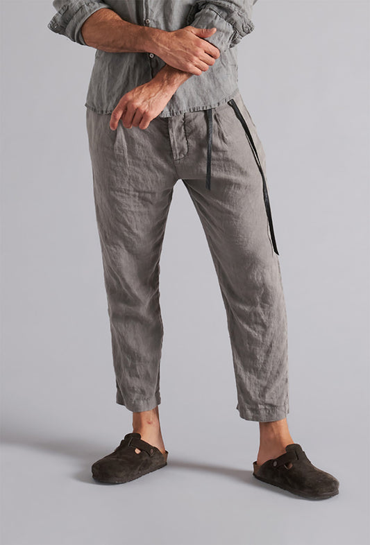Pantalone in lino uomo MPA009 W142