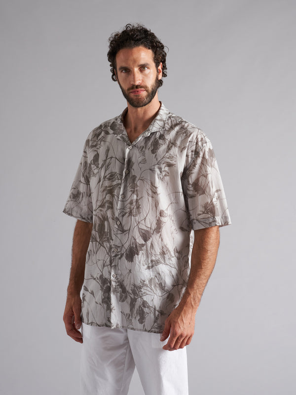 Camicia bowling in cotone a maniche corte uomo MSH004 W150 PR1