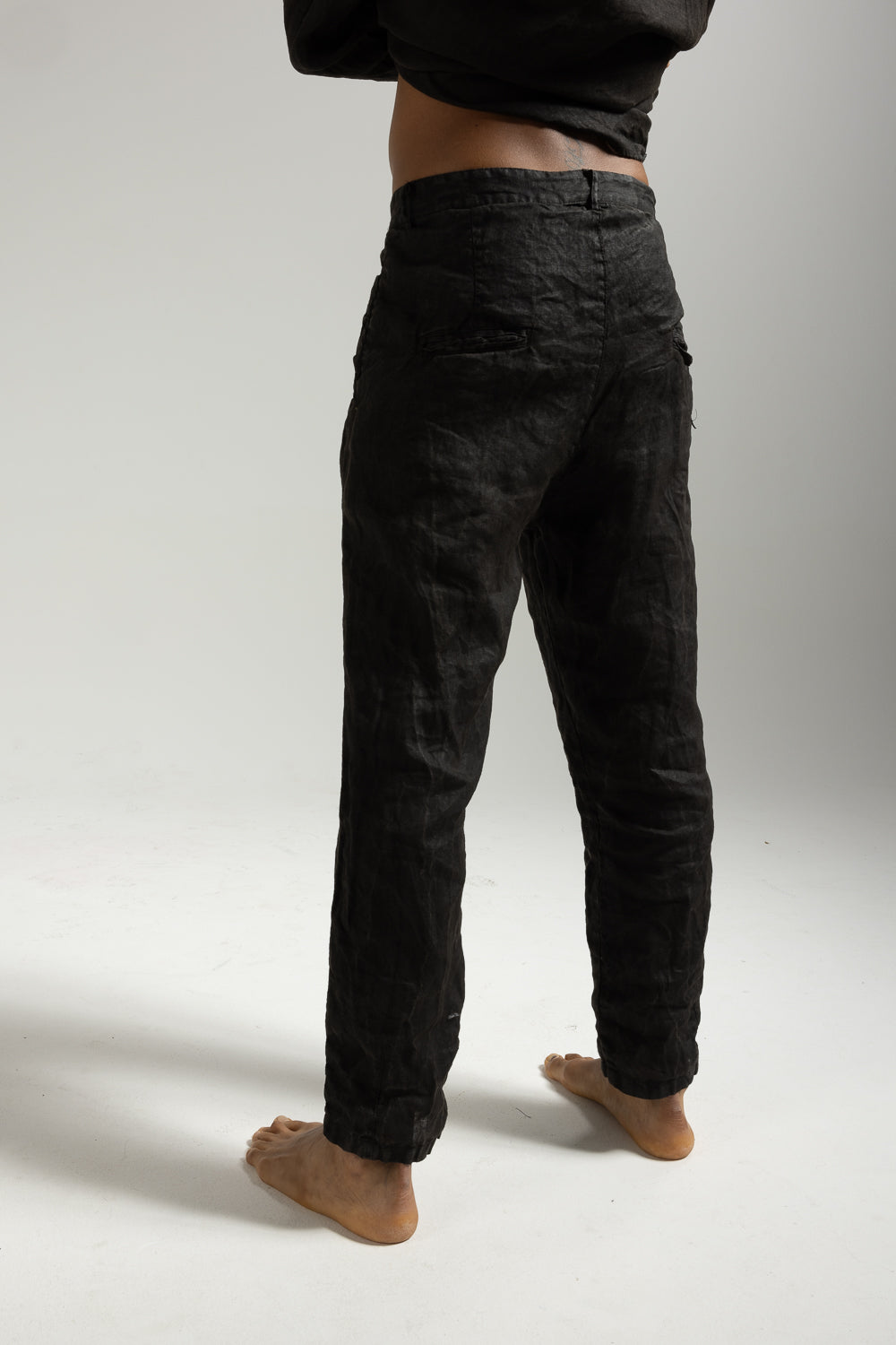 Pantalone Coated in 100% lino uomo MPA011