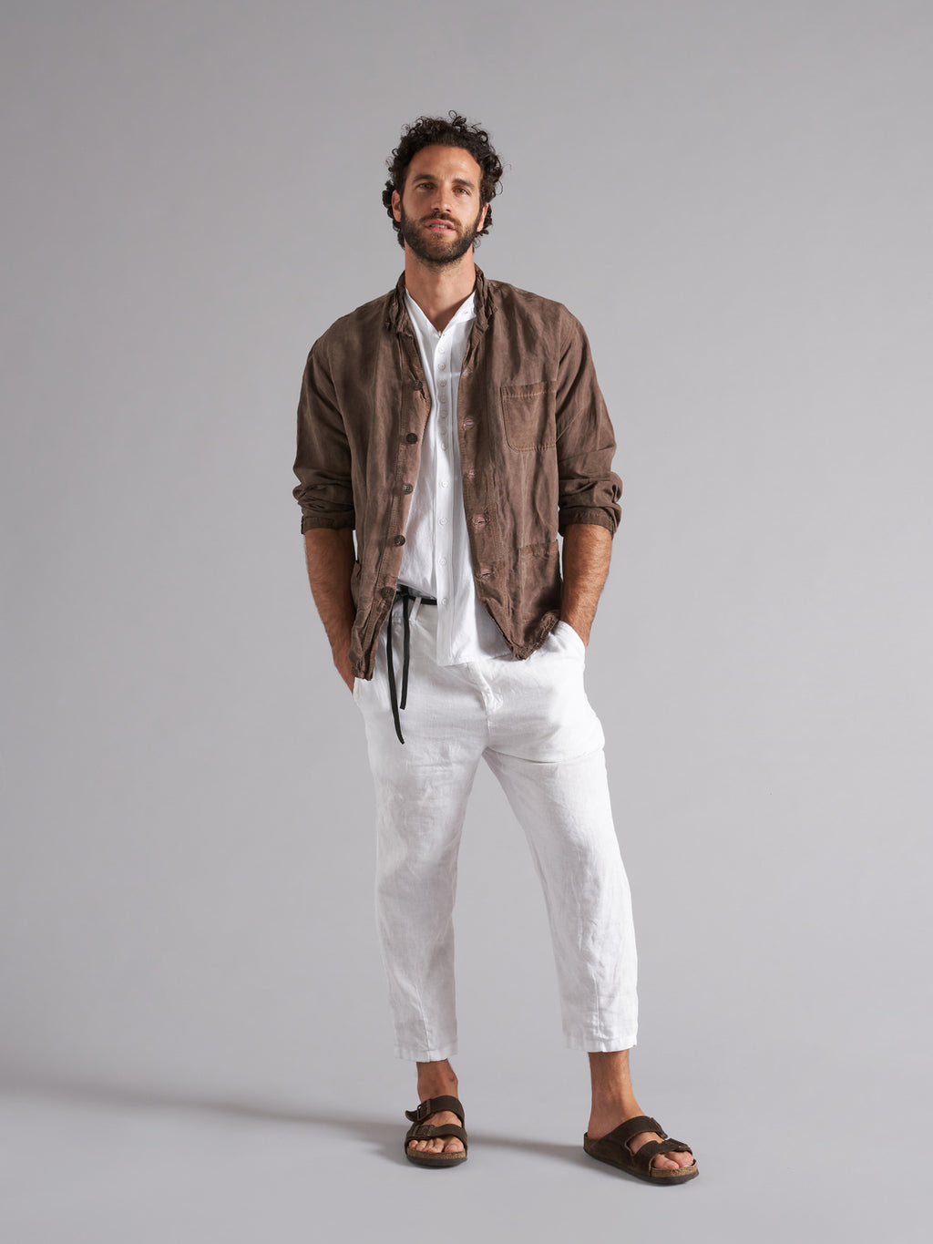 Pantalone in 100% lino uomo MPA011