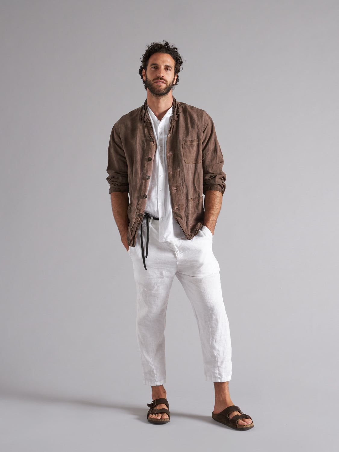 Pantalone in 100% lino uomo MPA011