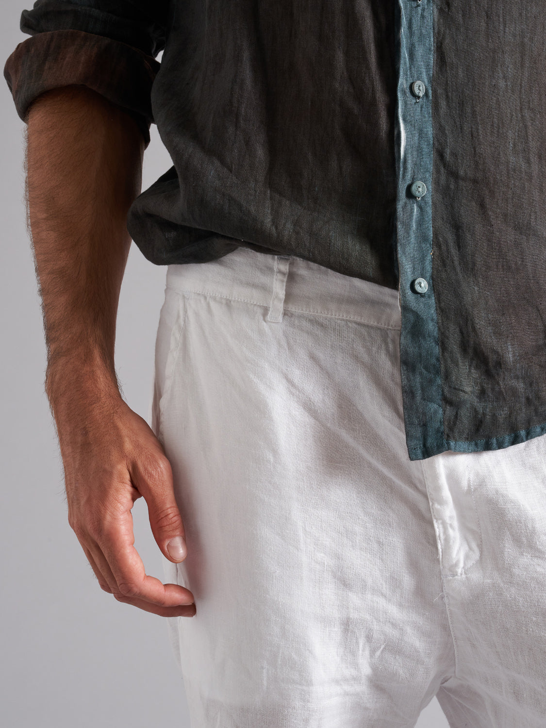 Pantalone in 100% lino uomo MPA011