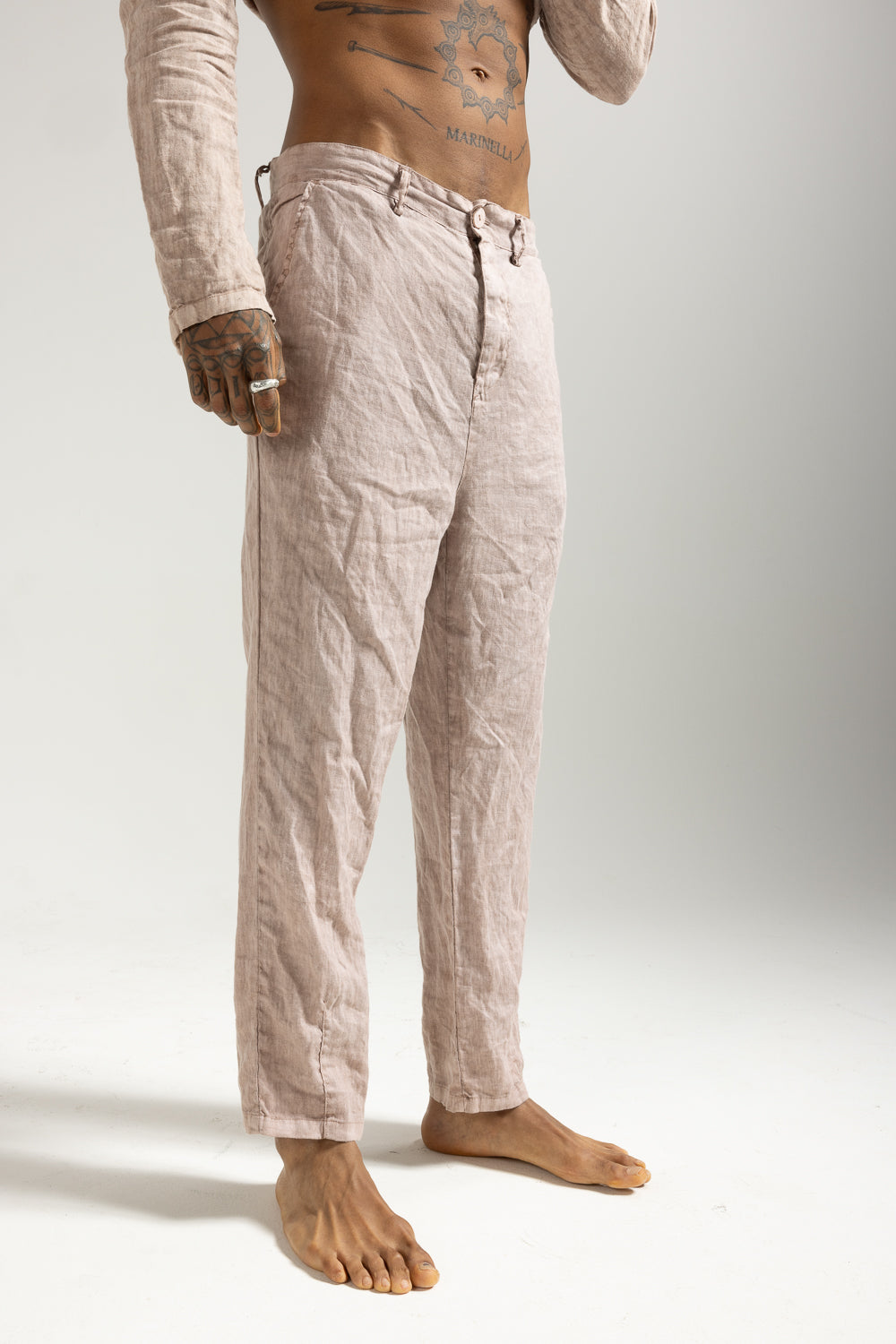 Pantalone in lino uomo MPA011