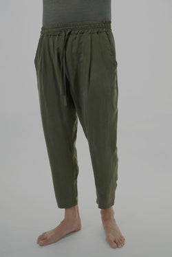 MPA020 W121 men's cupro trousers