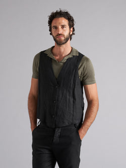 Gilet in lino uomo MBW002 W142