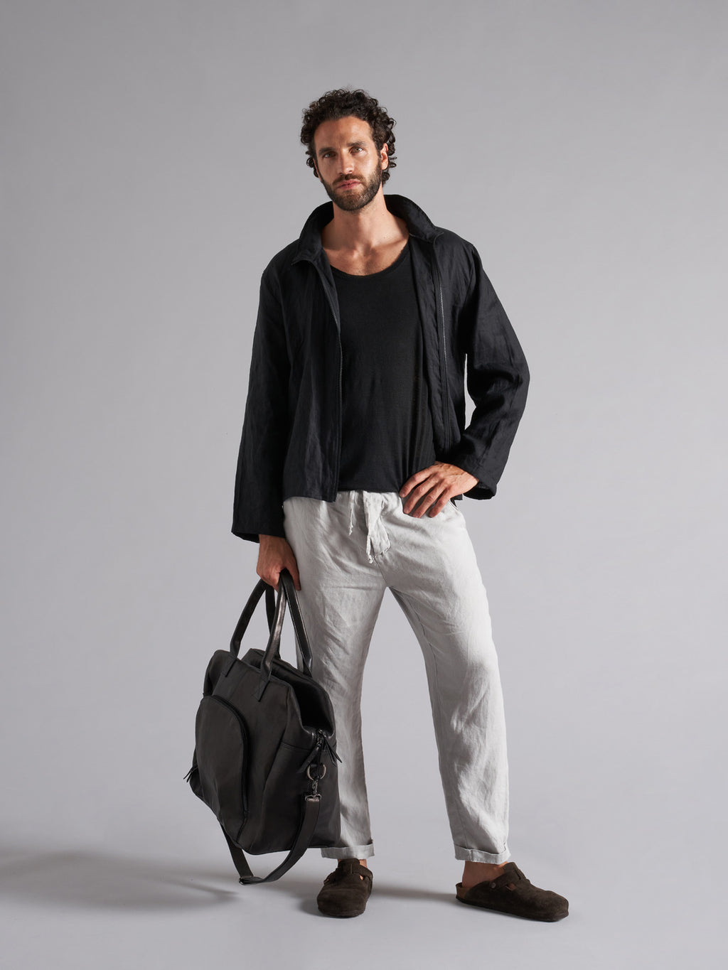 Pantaloni uomo in puro lino MPA060