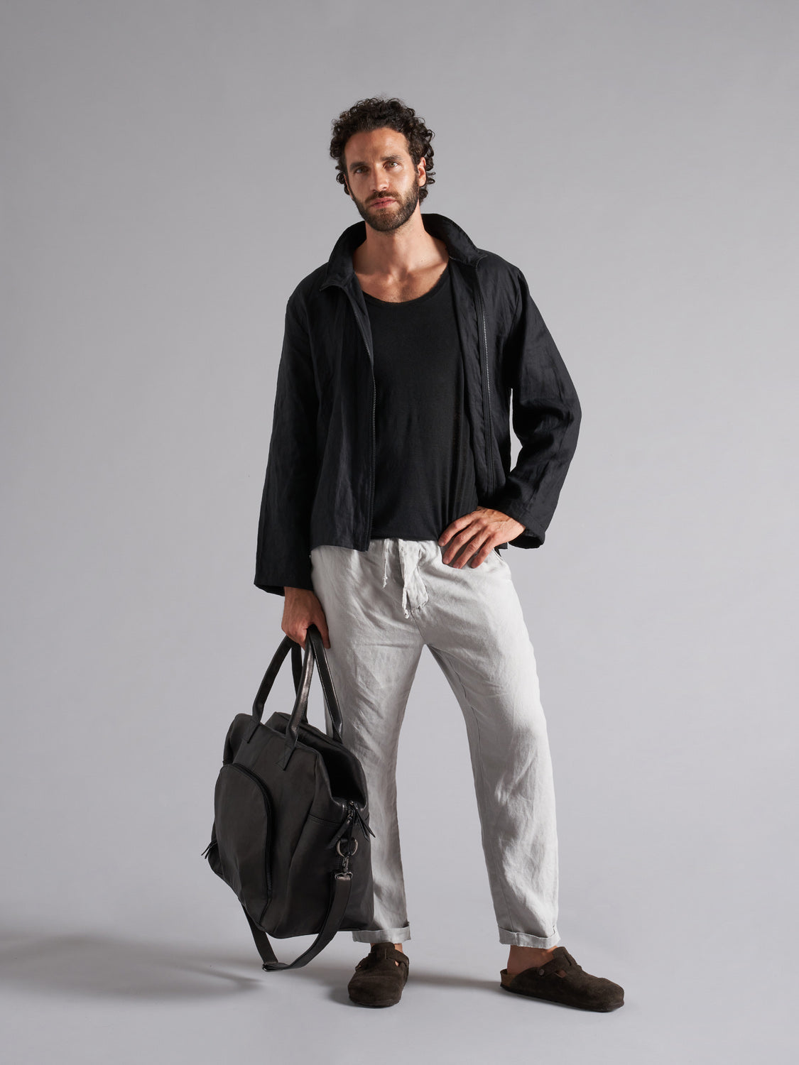Pantaloni uomo in puro lino MPA060
