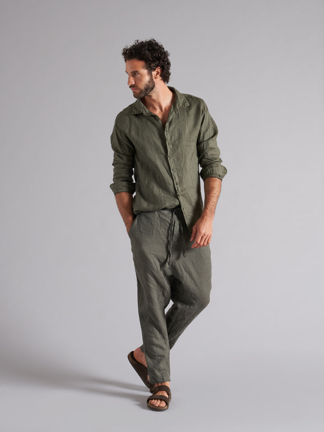 Pantalone uomo lino 100% MPA061