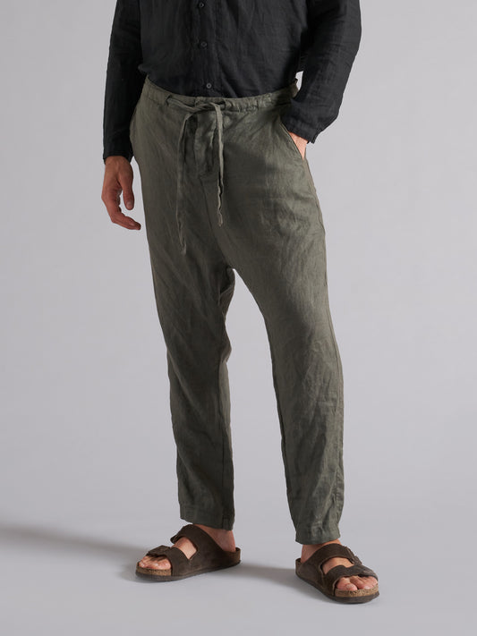 Pantalone in lino uomo MPA061