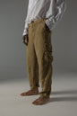 Pantalone cargo in lino MPA066 W142