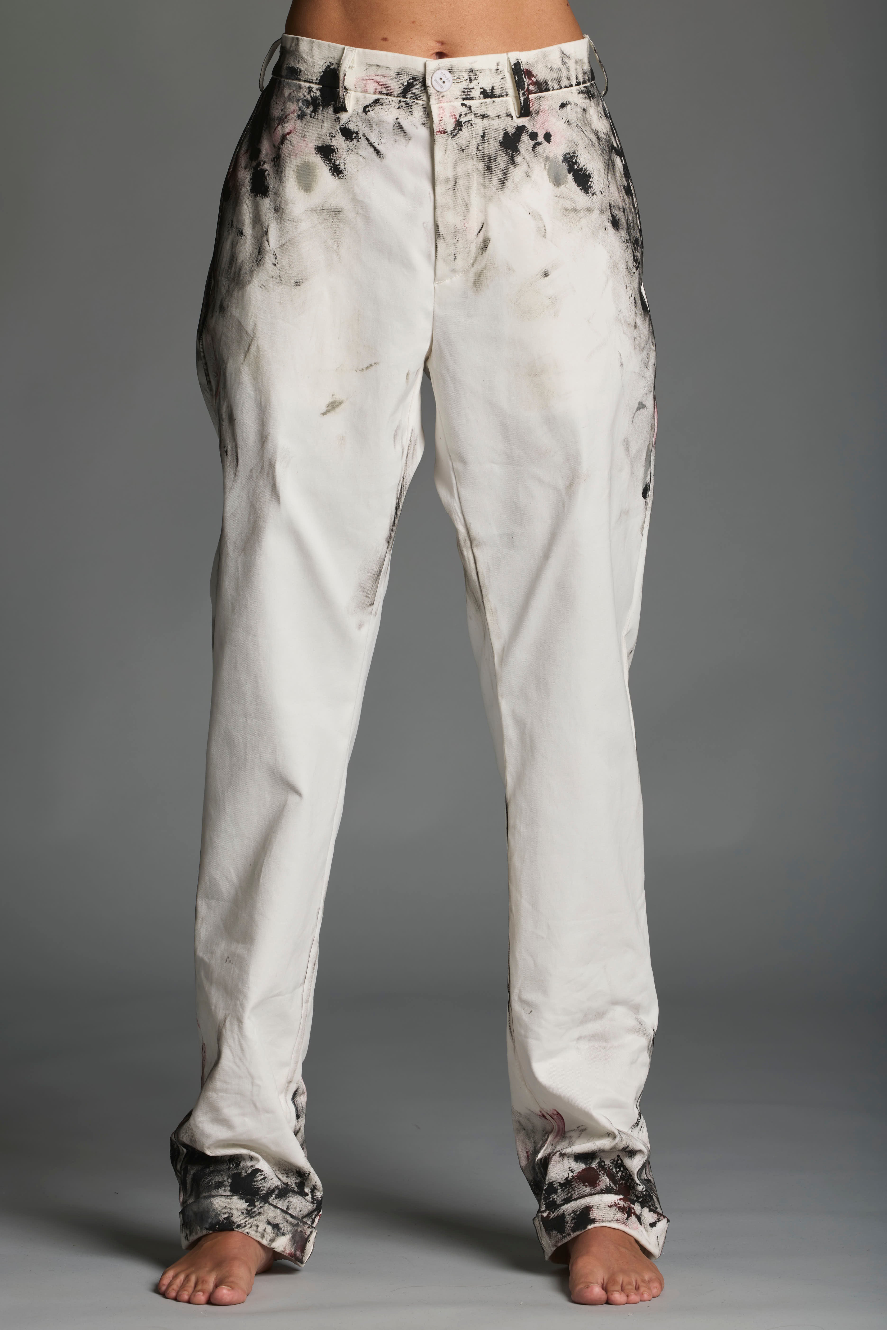 Pantalone uomo in cotone stretch tinto a mano MPA084 SH 8