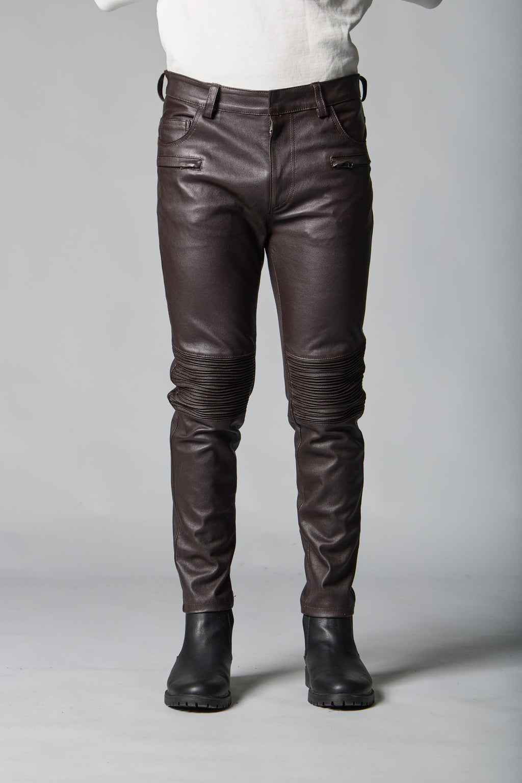 Pantalone in pelle uomo MPAL002