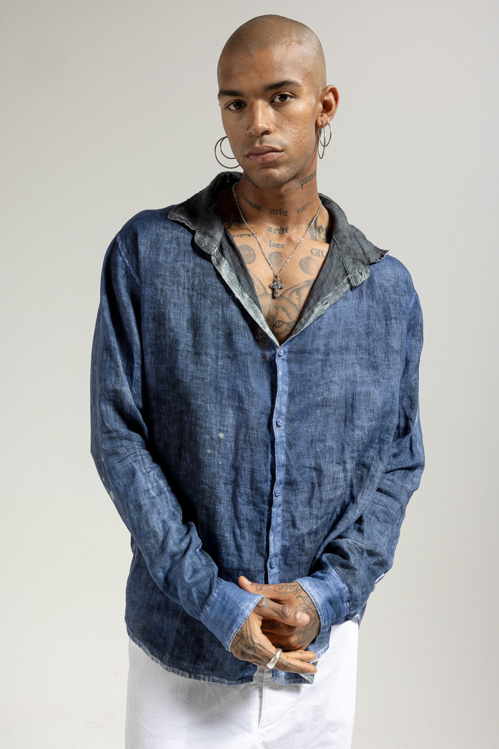 Camicia in lino shades MSL009 SH 0