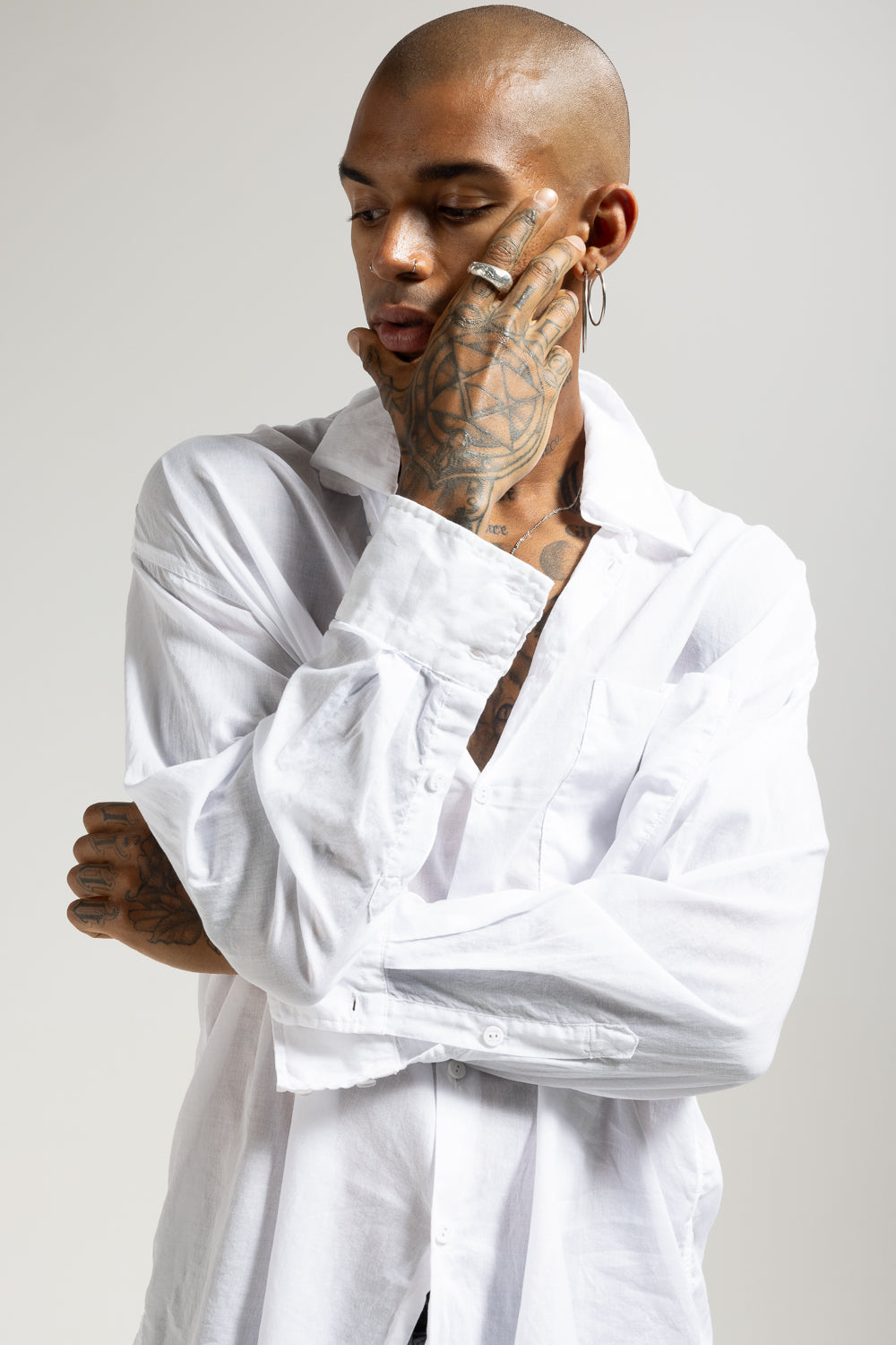 Men's cotton shirt MSL019 W062