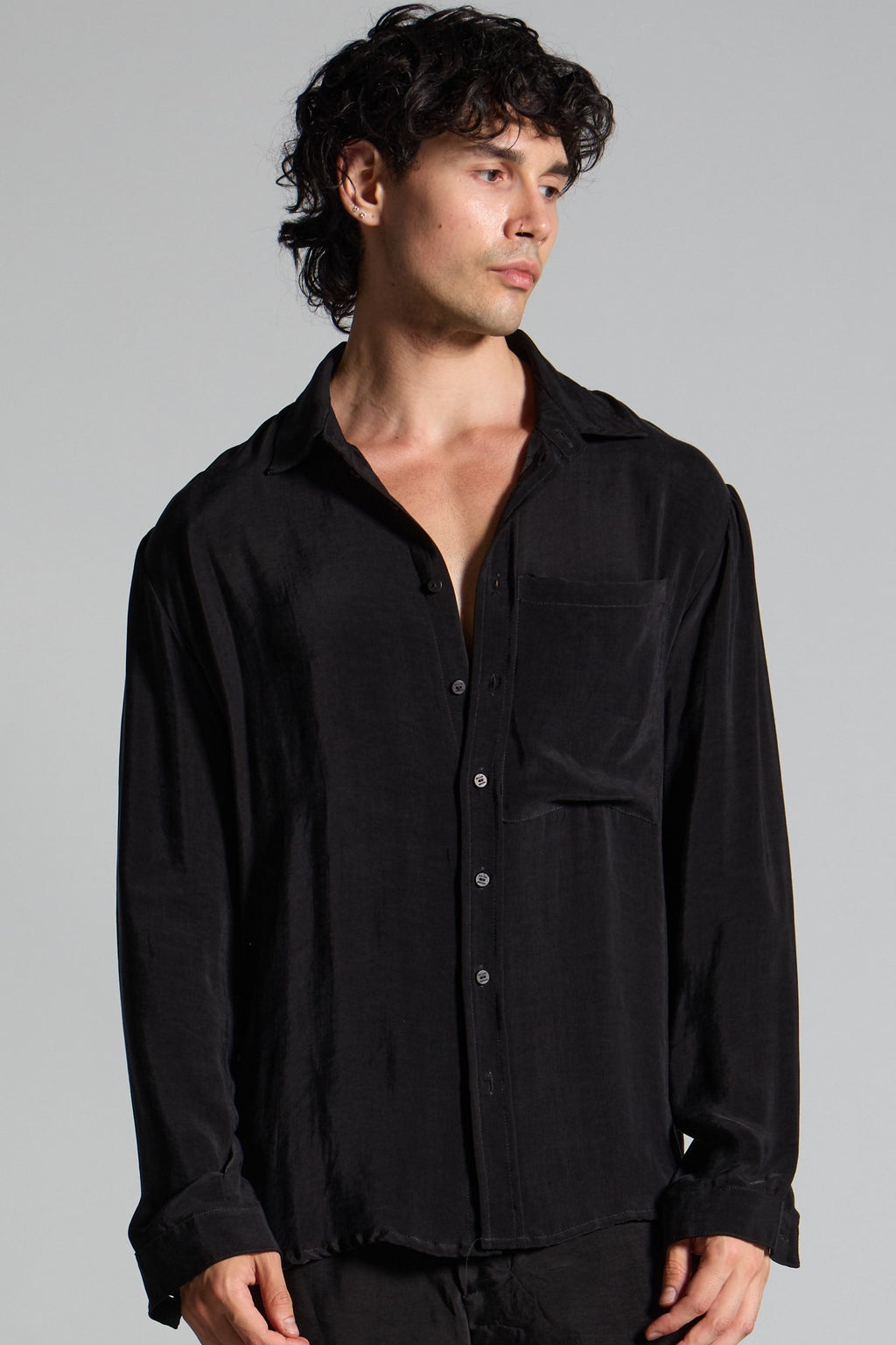 Camicia a maniche lunghe uomo in cupro 100% MSL022