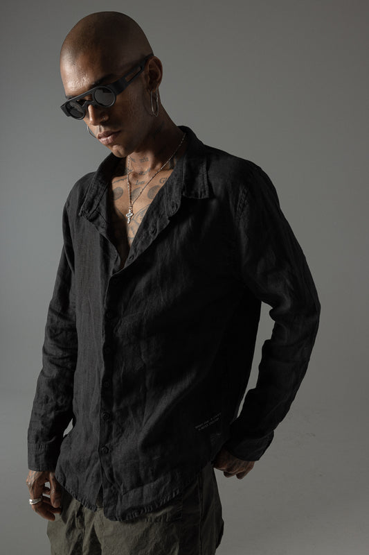 Camicia in lino a maniche lunghe MSL026