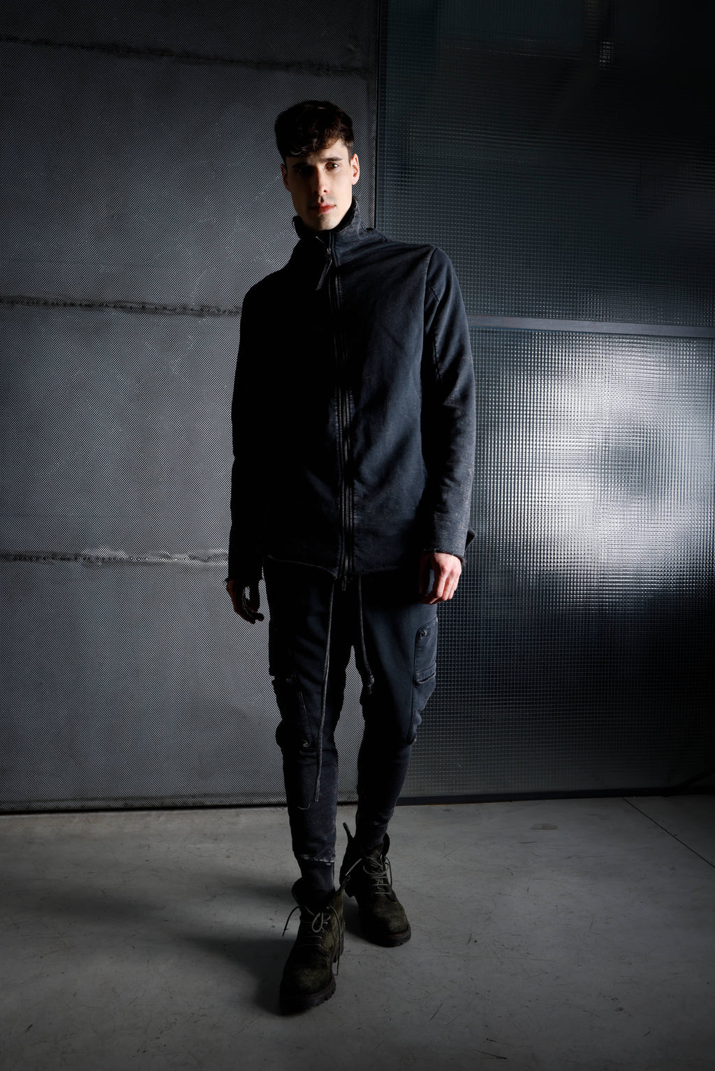 Men's cotton jogger trousers MPA002 K375 MARM