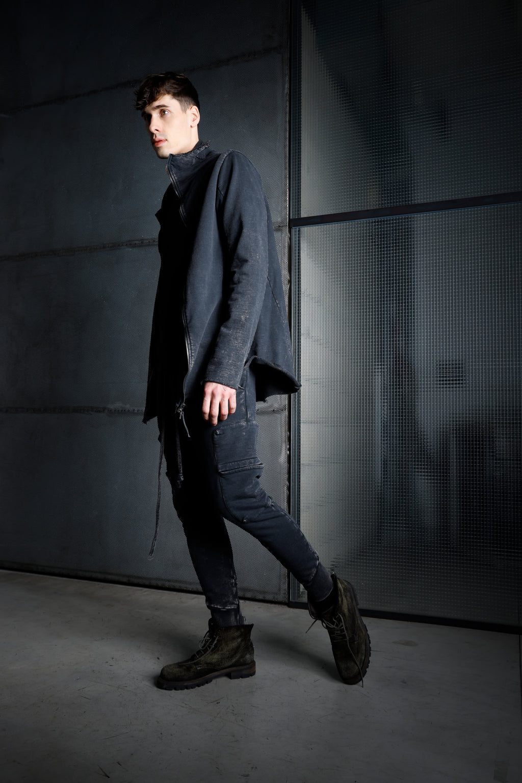 Men's cotton jogger trousers MPA002 K375 MARM