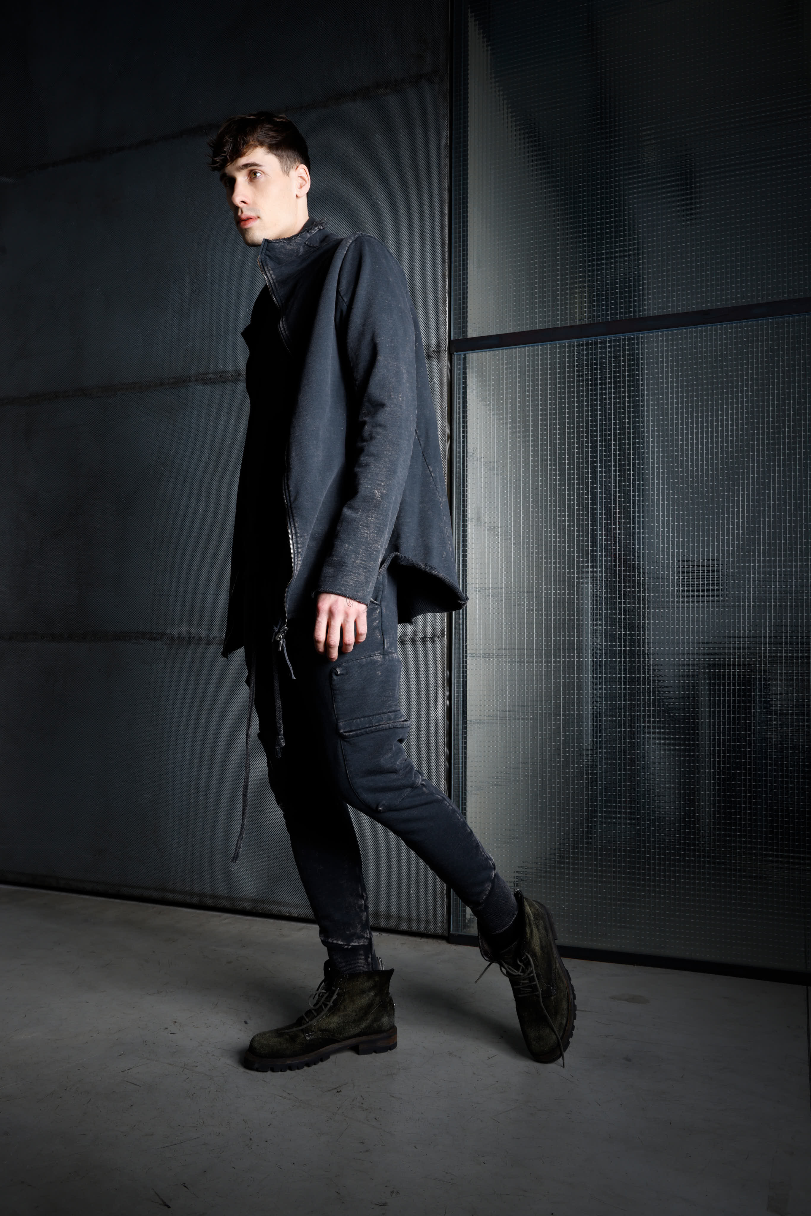 Men's cotton jogger trousers MPA002 K375 MARM