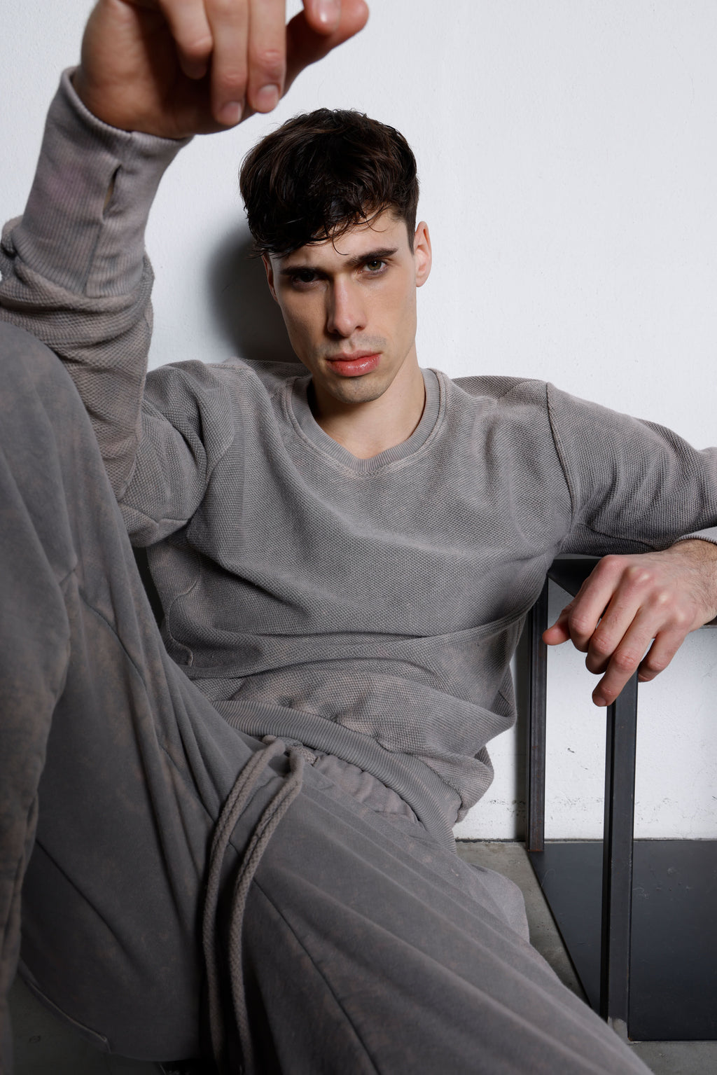 FELPA UOMO IN COTONE MSW012 K375 MARM