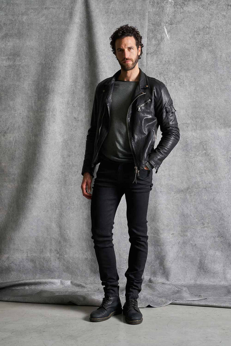 Leather jacket MJL006