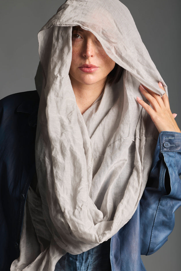 Sciarpa girocollo seta cotone tinto a mano SCARF 04