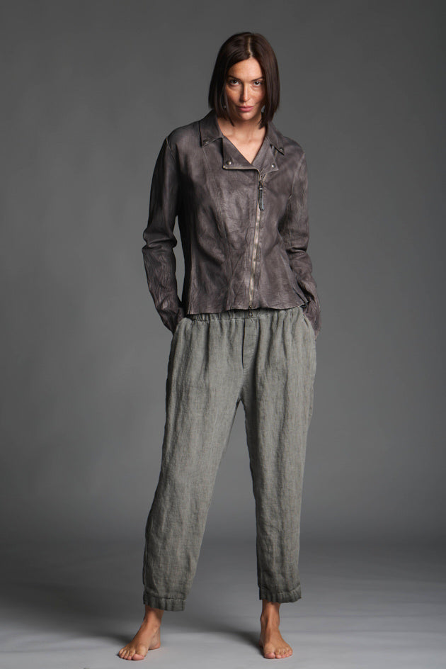 Pantalone donna lino 100% con cordino LMPA058