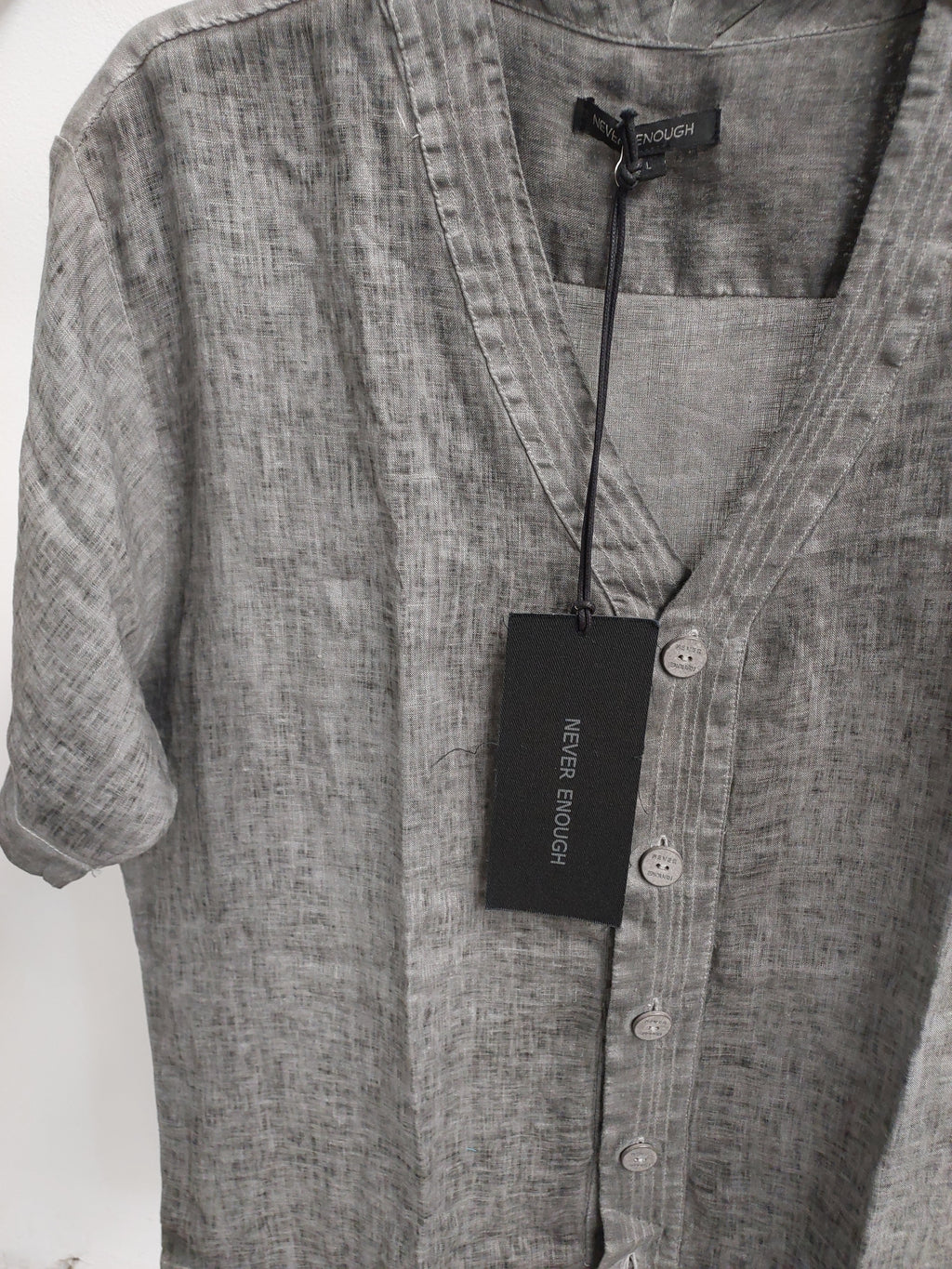 Camicia in lino a maniche corte MSL027 SL