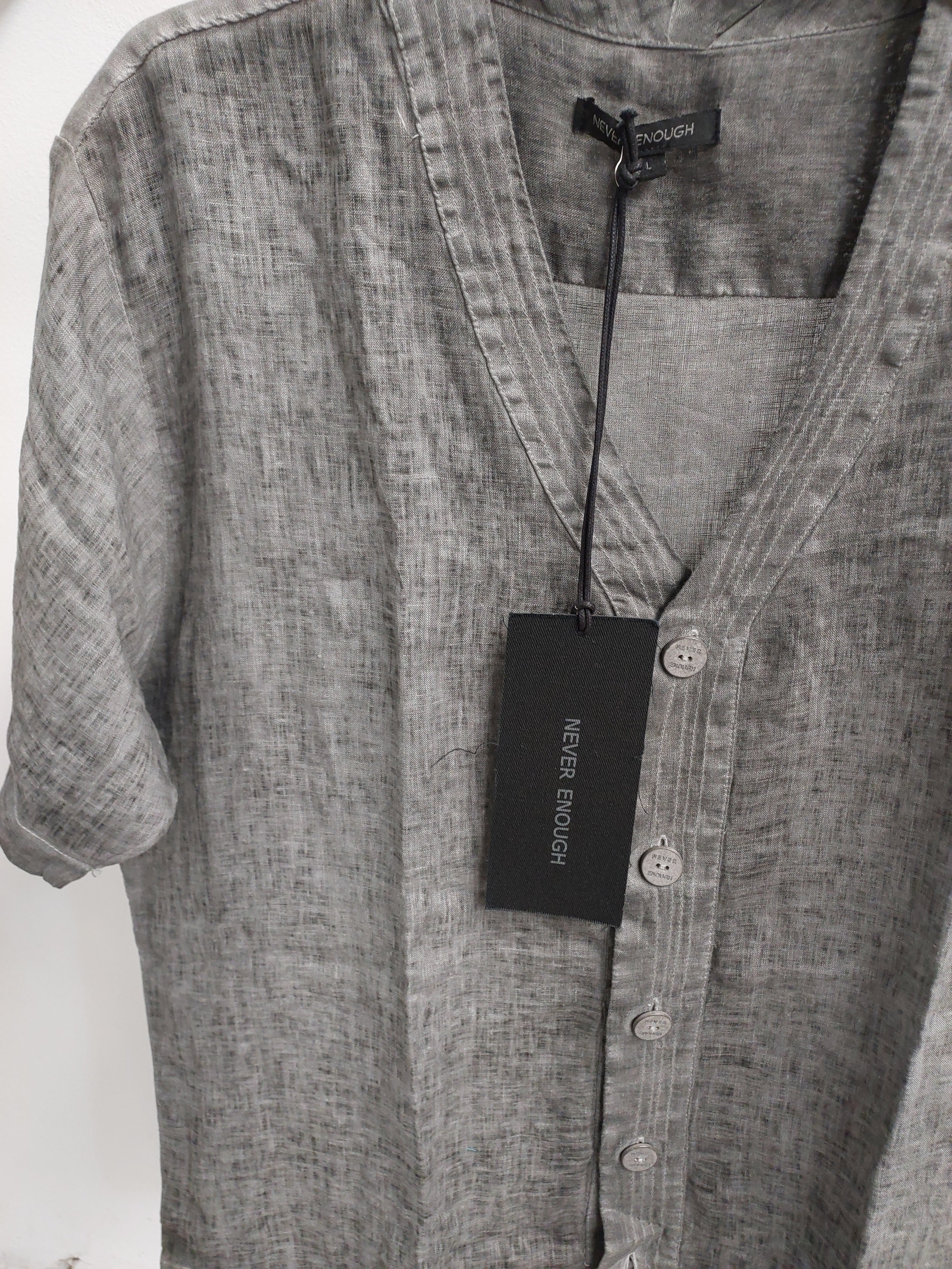 Linen short-sleeve shirt MSL027 SL.