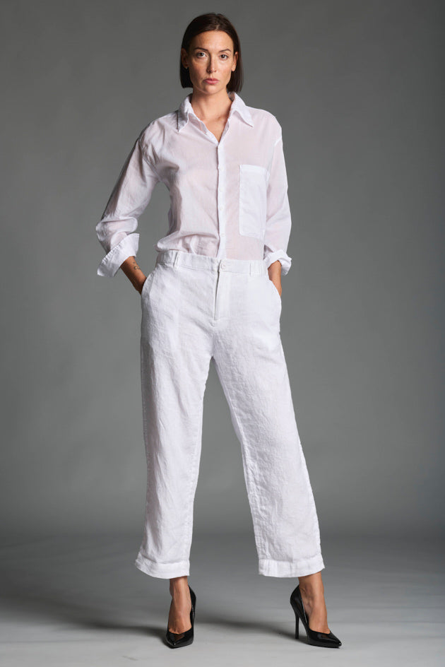 Camicia in cotone donna LMSL019 W062